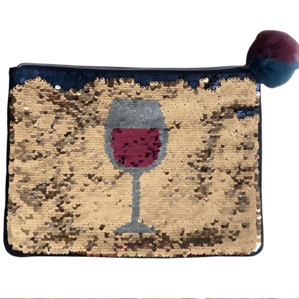 Stella & Dot Sequin Wine Pouch
